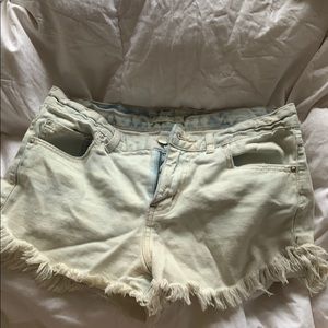 Free People Acid wash shorts